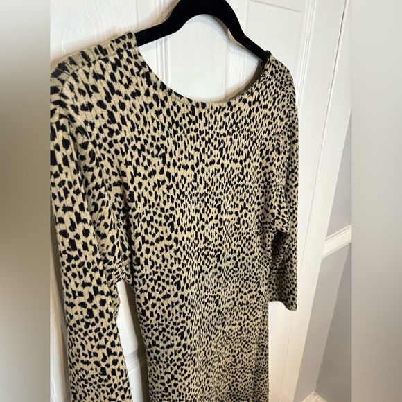 NWT Soft Surroundings Damaria Faux Wrap Dress | Leopard Print | XL Petite - Picture 12 of 15